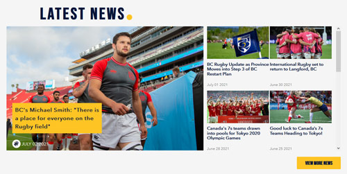 British Columbia Rugby Canada Latest News