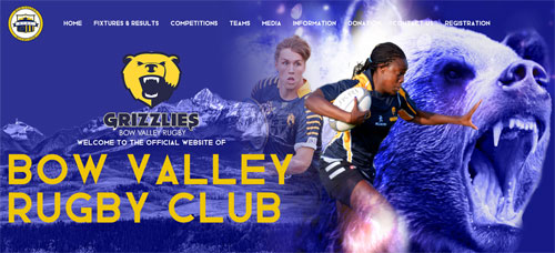 Bow Valley Rugby Club (Grizzlies) new website and membership