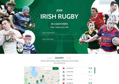 Ireland Rugby Registration Portal