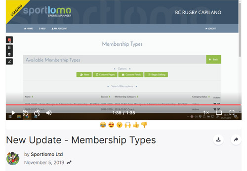 New Update to Member Registration form by SportLoMo
