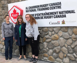 Noreen McManamon Lead Dev with SportLomo presents to Rugby Canada