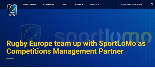 Rugby Europe team up with SportLoMo as Competitions Management Partner