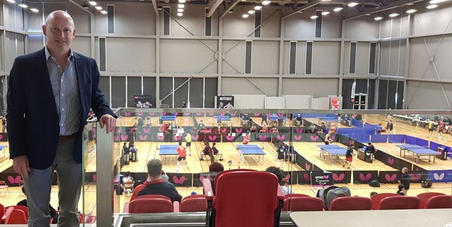 Table Tennis Butterfly Canada Cup, Seamus Kyne, CEO Sportlomo