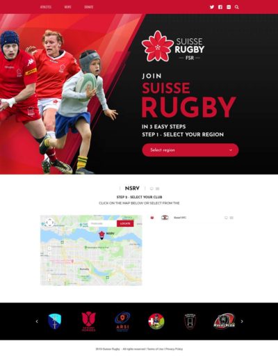 Switzerland (Suisse) Rugby Registration Portal