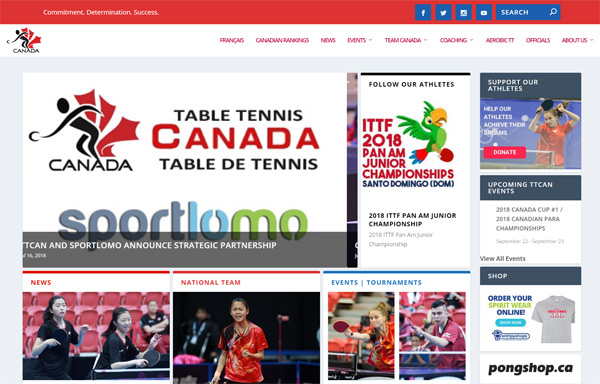 Table Tennis Canada SportLomo Partnership Announcement, Ontario