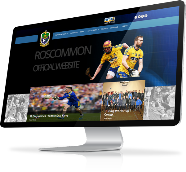 Roscommon GAA Website developed by Sportlomo