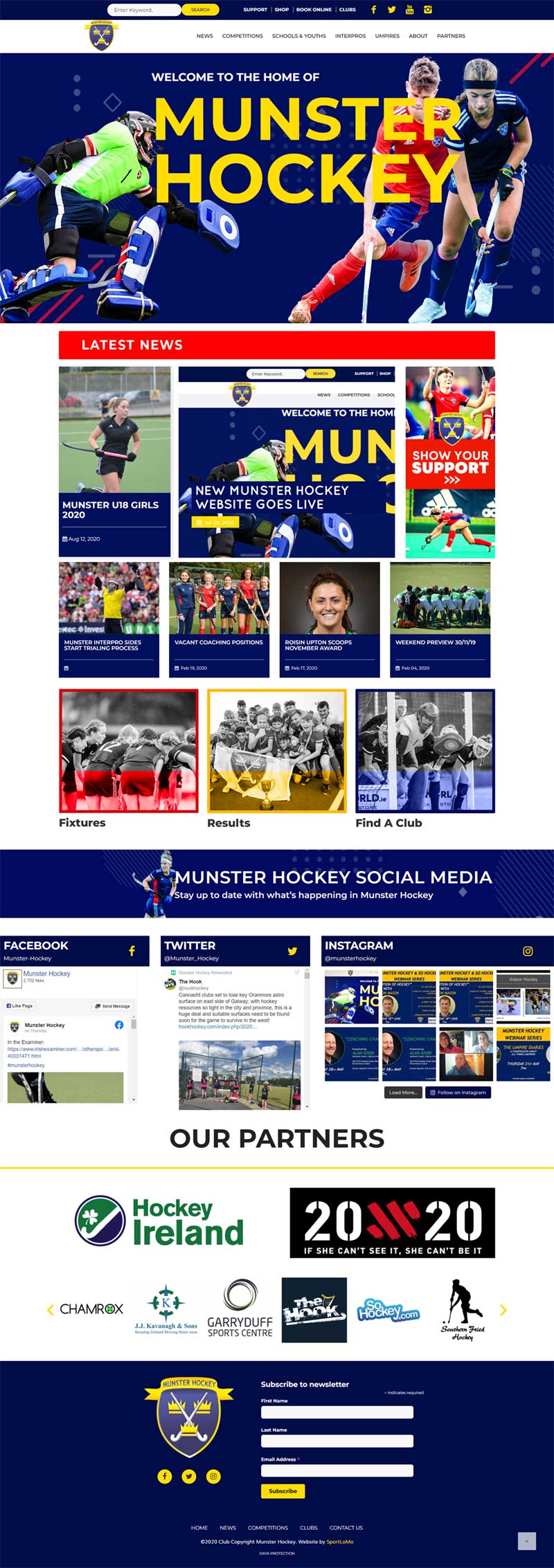 Munsterhockey.ie just lauched August 2020