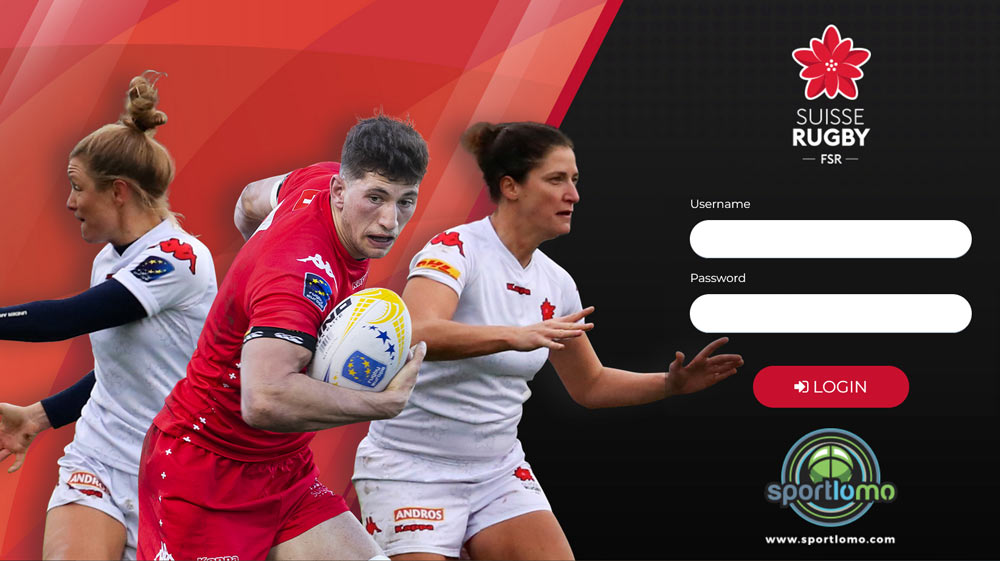 Suisse Rugby Registration Portal on SportLoMo