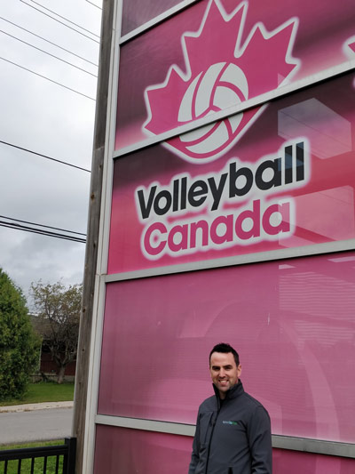Sportlomo Eoin meets Volleyball Canada in Ottawa