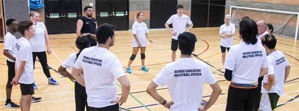 Volleyball England Volunteers on a Training Course
