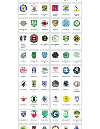 Dublin District Soccer League DDSL List of Clubs with Logos